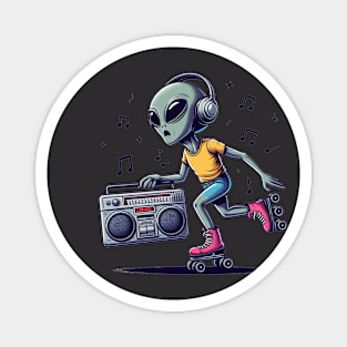 Alien Skates Magnet